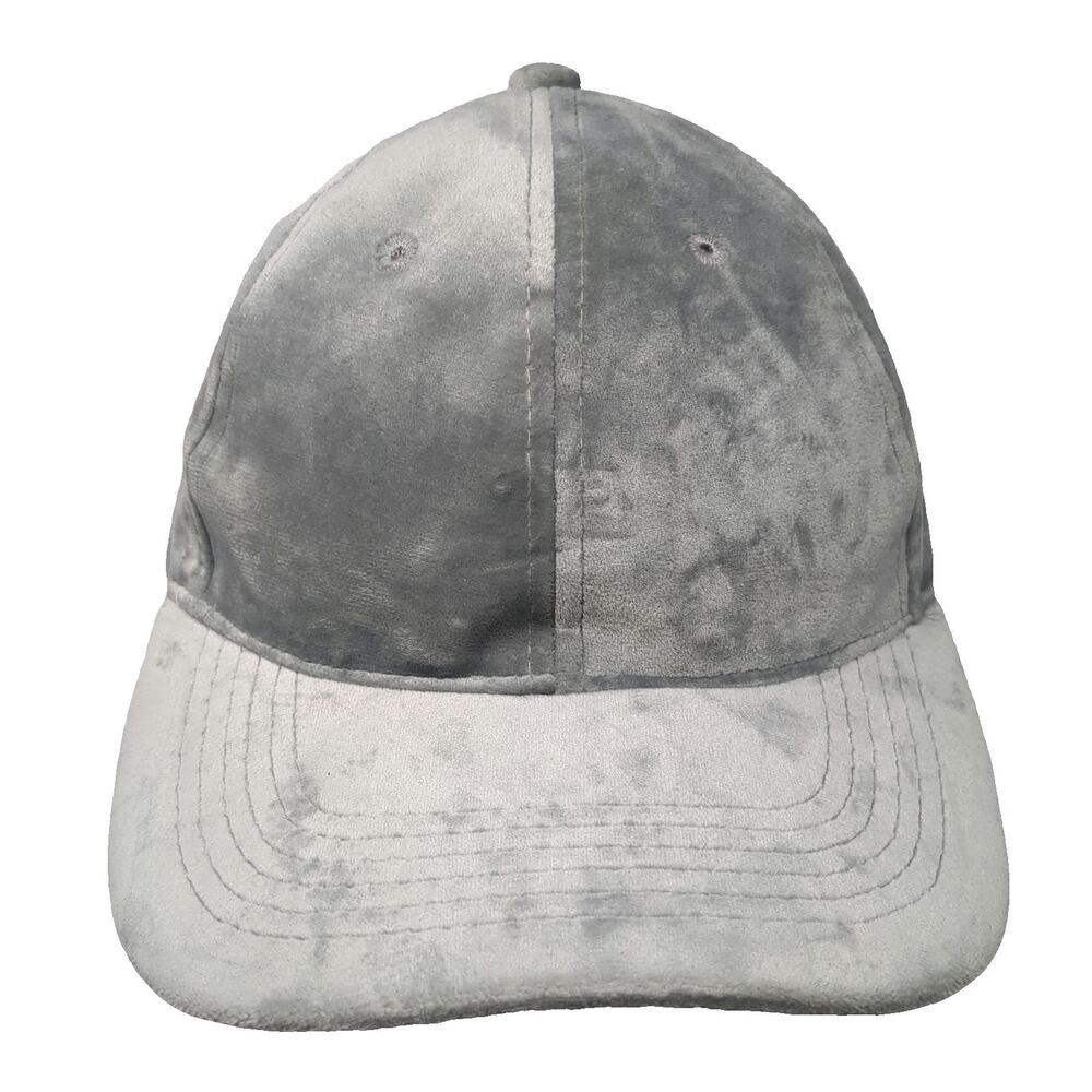 David & Young Baseball Cap Gray One Size Velvet Strapback Plain Blank Hat